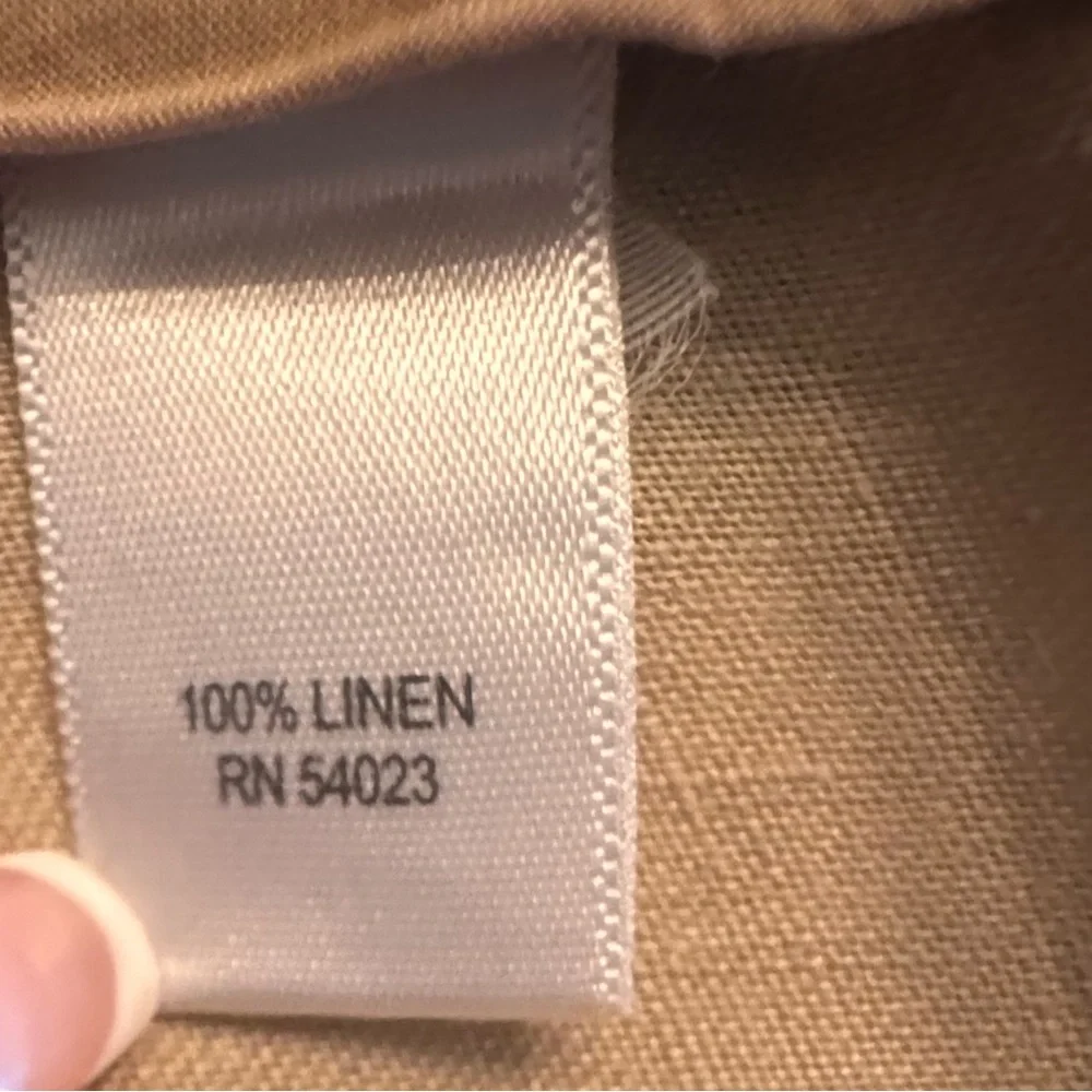 BANANA REPUBLIC Women’s Linen Trousers With Raw Hem Size 8 - Picture 6 of 7
